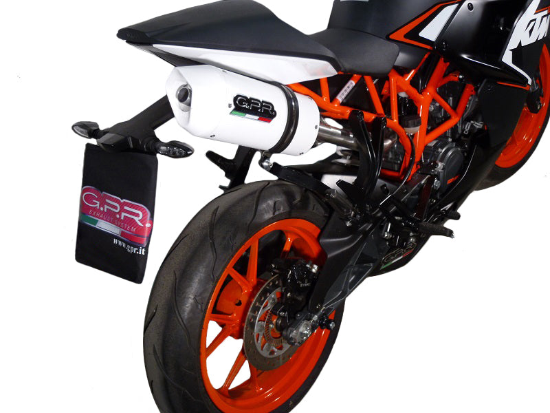 KTM Duke 200 2012-2021  Exhaust GPR Slip-on Albus Ceramic
