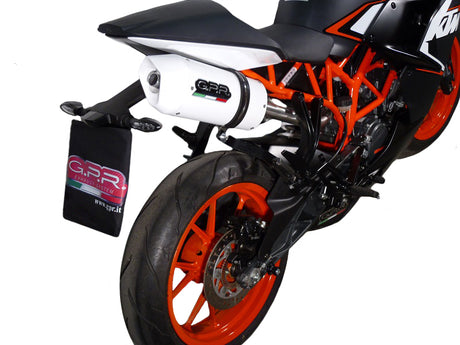 KTM Duke 125 2011-2016  Exhaust GPR Slip-on Albus Ceramic