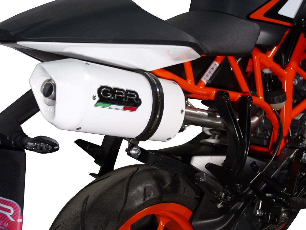 KTM Duke 200 2012-2021  Exhaust GPR Slip-on Albus Ceramic
