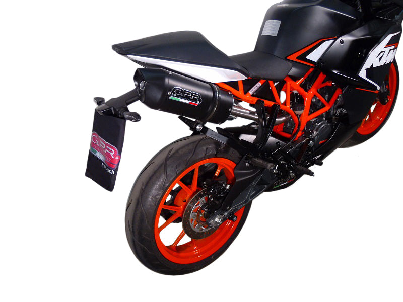 KTM Rc 200 2014-2021  Exhaust GPR Slip-on Furore Nero