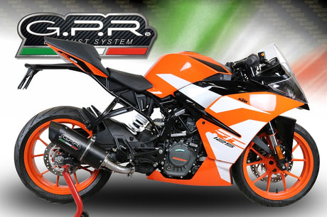 KTM Rc 390 2017-2020 Exhaust GPR Slip-on Furore Nero