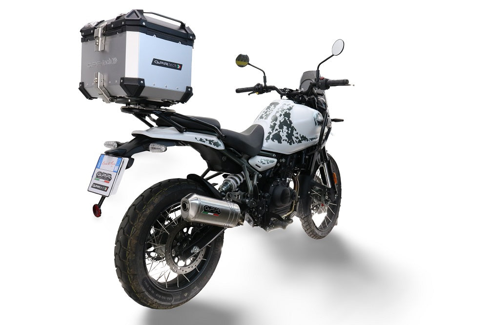 Royal Enfield Himalayan 450 2024-2025 GPR Tech 26L Aluminum Top Case, Silver with Mounting Plate - photo 4