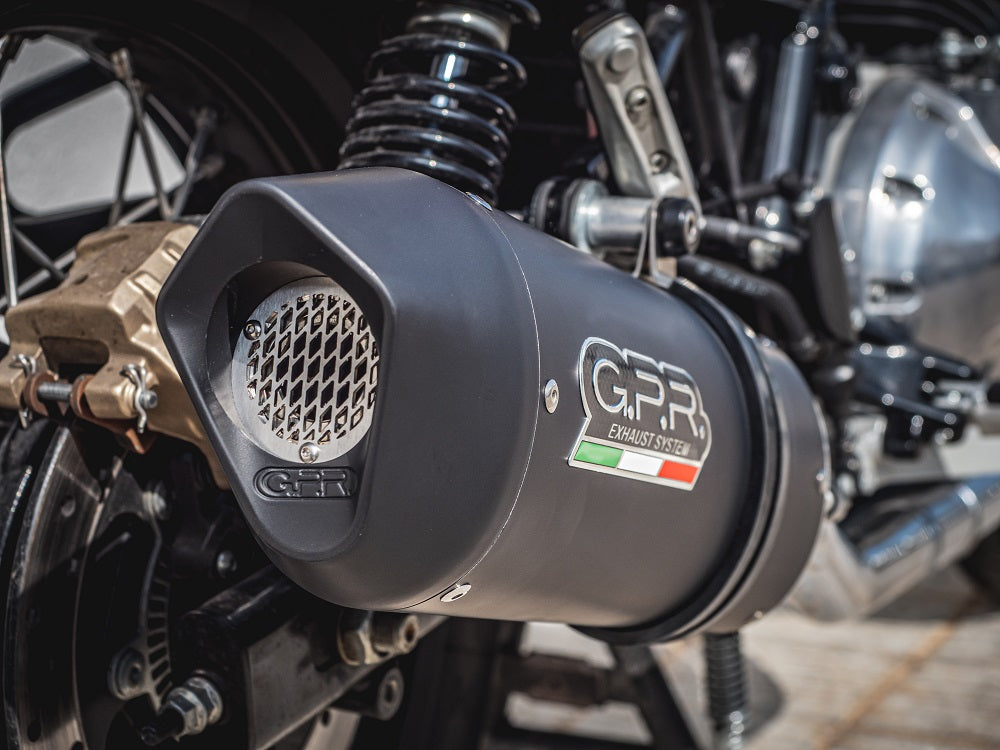 Royal Enfield Continental 650 2019-2020 Exhaust GPR Double Slip-on Furore Evo4 Nero