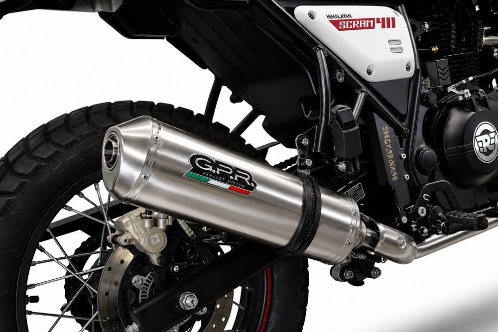 Royal Enfield Scram 411 2022-2024 Exhaust GPR Slip-on Satinox