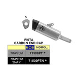 71509PTN Escape deslizante Arrow Titanio Oscuro para ZX-6R 636 2024-25 Pista CON TUBO DE ENLACE SOLDADO 