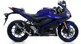 Silenciador Arrow Yamaha YZF-R3 2019-2025 de aluminio Dark Thunder homologado con tapa de carbono y tubo de enlace soldado 71894akn 