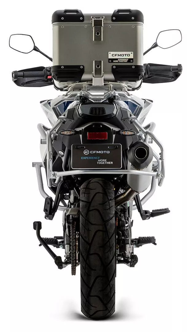 Silenciador Race Tech de aluminio homologado Arrow CF Moto 800 MT Sport/Touring '23/24 con tubo de conexión soldado 71943ak