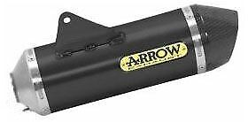 Escape Arrow KTM 690 SMC/Enduro 19-24 Race Tech homologado. Escape de aluminio oscuro con tapa de carbono para tubo de enlace Arrow 72624akn.