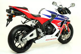 Silenciador de aluminio homologado Arrow Honda CBR 600 RR'13 Indy Race con tapa de carbono para coleccionistas originales y Arrow 71807ak