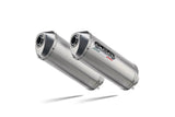 Ducati Monster 1000 2003-2005 Exhaust GPR Double Slip-on Satinox