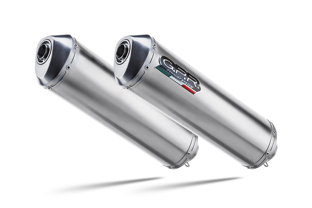 Yamaha Tdm 900 2002-14 Exhaust GPR Double Slip-on Satinox 