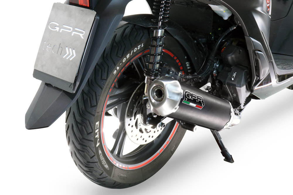 Honda SH 150I 2020-2023 GPR Tech 35L Aluminum Top Case, Silver, with roof rack and mounting plate - photo 6
