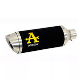 71813AON  Arrow Thunder Exhaust, Aluminum Dark for KTM RC 125 / Duke 390 / RC390 2013-2016