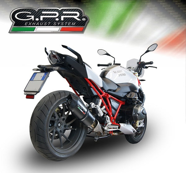 Bmw R1200R-Lc 2015-2016 Exhaust GPR Slip-on Furore Nero