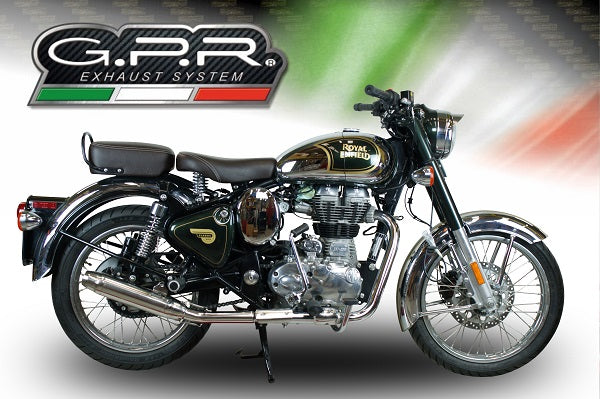 ロイヤルエンフィールド ブリット500 GPR スリップオンマフラー Royal Enfield Classic - Bullet Efi 500 2017-2020 Exhaust GPR Slip