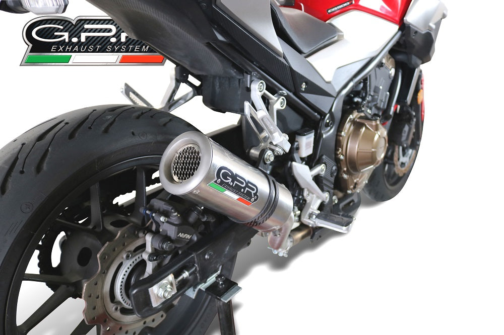 Honda NX500 2024-2025 Exhaust GPR Slip-on M3 Titanium Natural