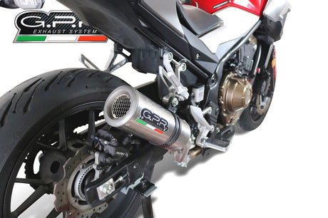 Honda NX500 2024-2025 Exhaust GPR Slip-on M3 Titanium Natural