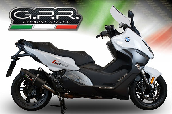Bmw C650 Sport 2016-2020 Exhaust GPR Slip-on Furore Evo4 Nero