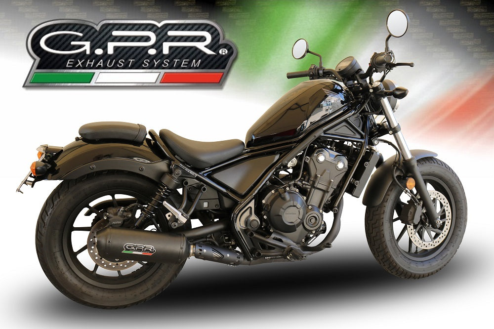 Honda Cmx 500 Rebel 2021-2023 Exhaust GPR Slip-on Ghisa 