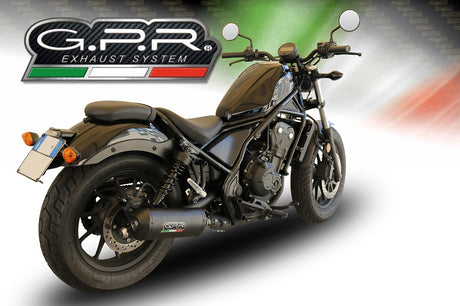Honda Cmx 500 Rebel 2017-2020 Exhaust GPR Slip-on Ghisa 