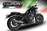 Honda Cmx 500 Rebel 2017-2020 Exhaust GPR Slip-on Powercone Evo