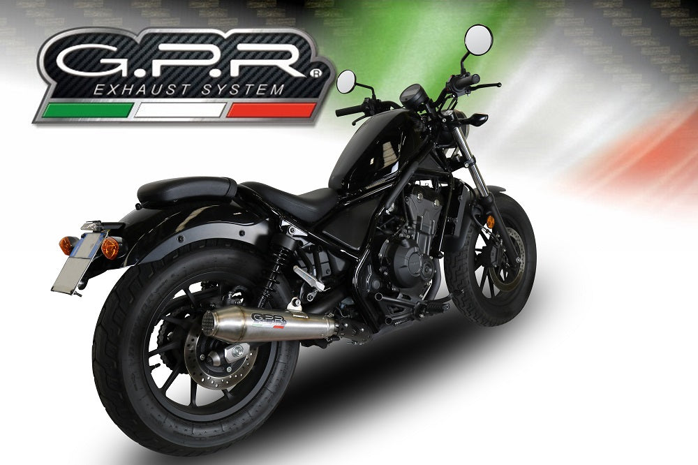 Honda Cmx 500 Rebel 2021-2023 Exhaust GPR Slip-on Ultracone