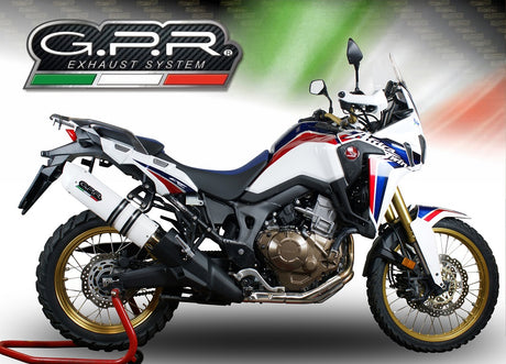 Honda CRF1000L Africa Twin 2015-2017  Exhaust GPR Slip-on Albus Ceramic