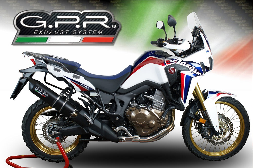 Honda CRF1000L Africa Twin 2018-2020 Exhaust GPR Slip-on Furore Evo4 Nero