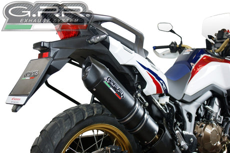 Honda CRF1000L Africa Twin 2015-2017  Exhaust GPR Slip-on Furore Nero