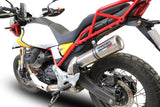Moto Guzzi V85 TT 2019-2020 Exhaust GPR Slip-on M3 Titanium Natural