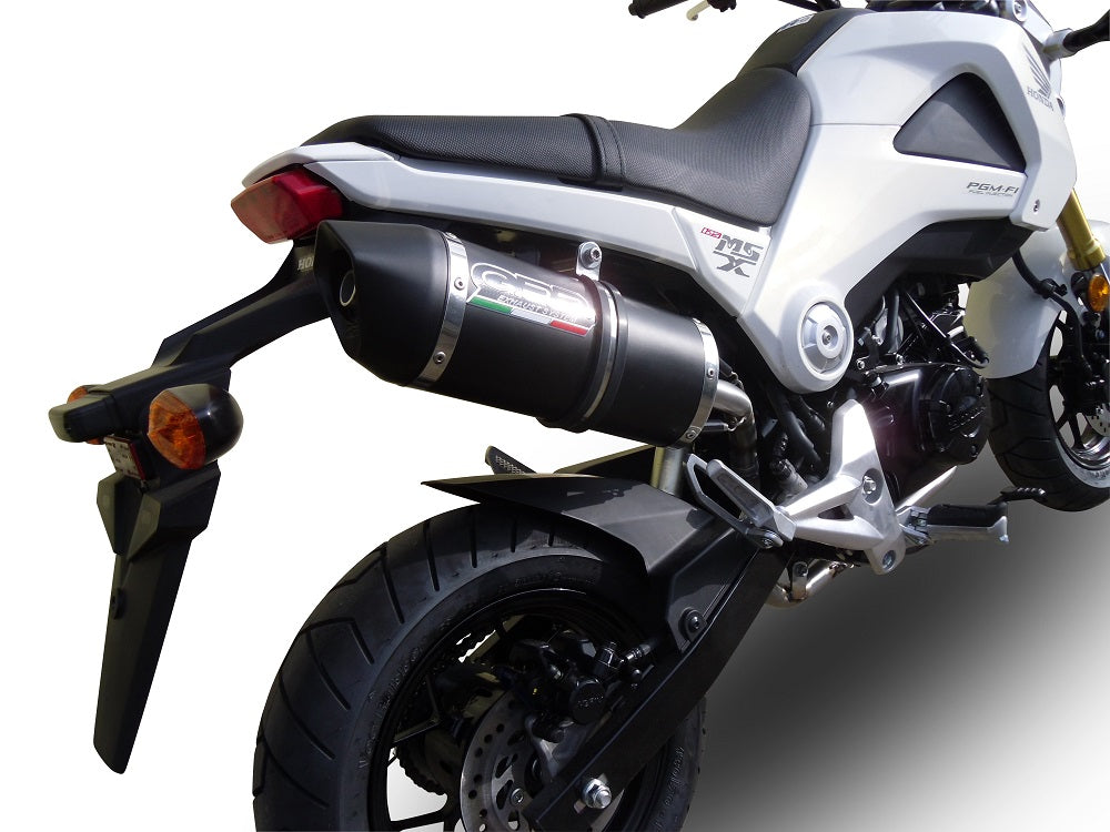 Honda Msx - Grom 125 2013-2017 Exhaust GPR Full System Furore Nero