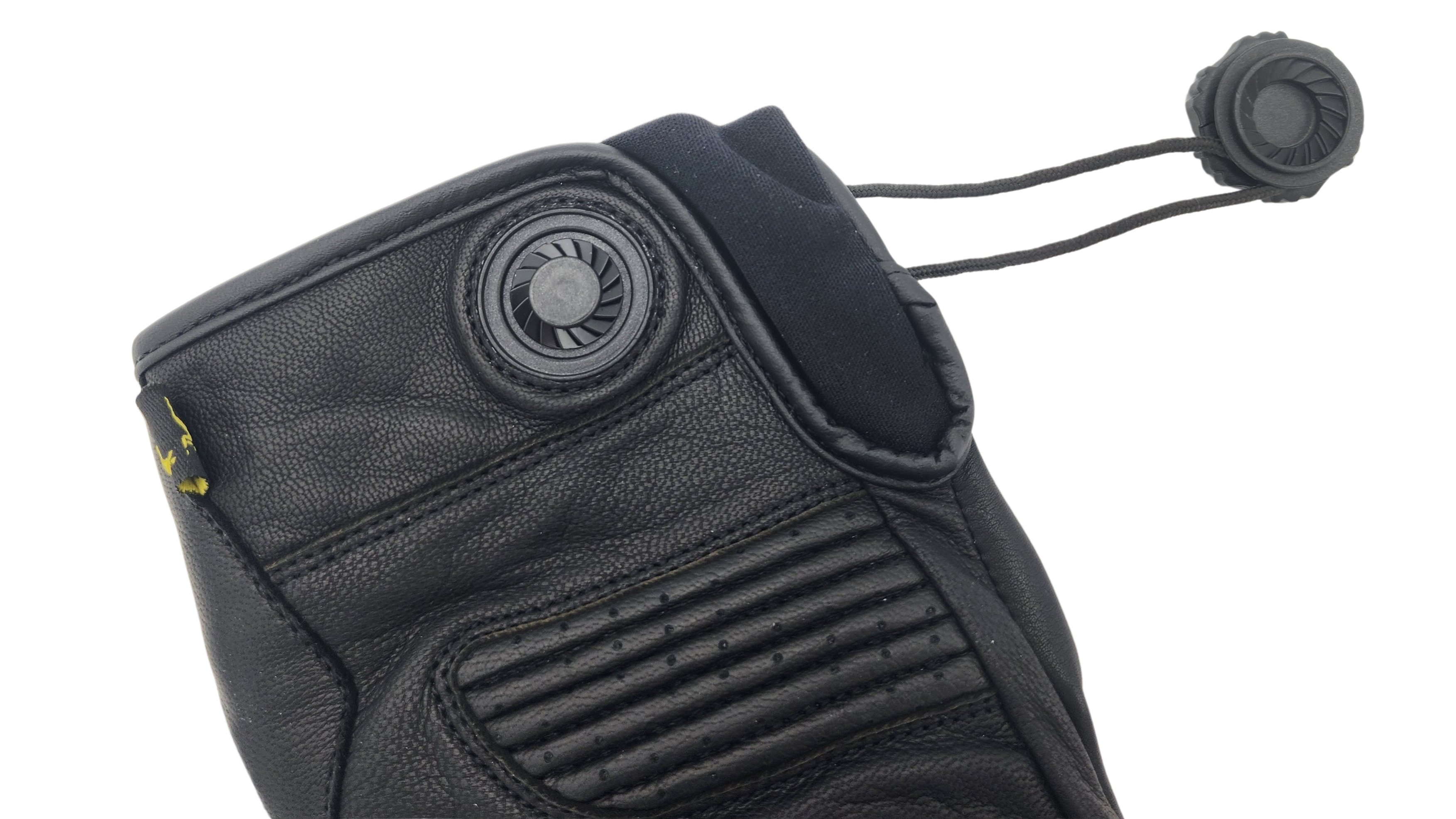 Mens Motorcycle Gloves, Riding Black Leather Magnet Closure | Sixty61