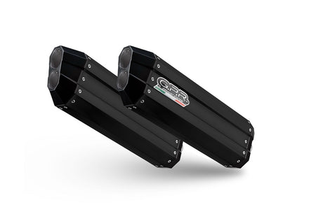BMW K1600GT 2017-2021 Exhaust GPR Double Slip-on Hyper Sonic Black Titanium - photo 1