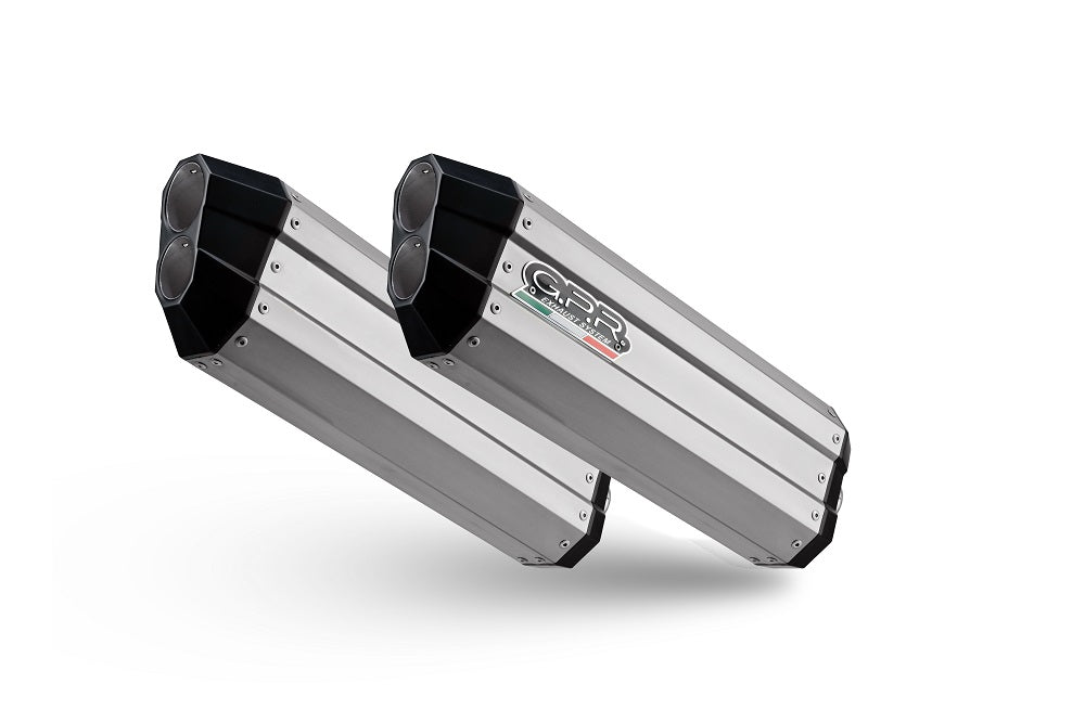 BMW K1600GTL 2017-2021 Exhaust GPR Double Slip-on Hyper Sonic Titanium