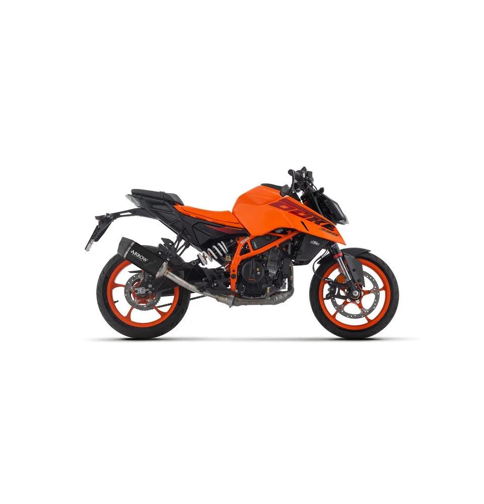 71972AKN Escape Arrow INDY EVO ALUMINIO "TAPA DE CARBONO OSCURO" para KTM DUKE 390 2024-2025 