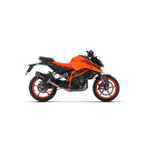 71972AKN Escape Arrow INDY EVO ALUMINIO "TAPA DE CARBONO OSCURO" para KTM DUKE 390 2024-2025 