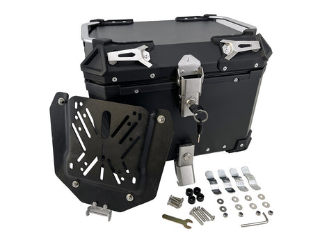 GPR Tech 45L Aluminum Universal Top Case, Black with Mounting Plate - photo 21