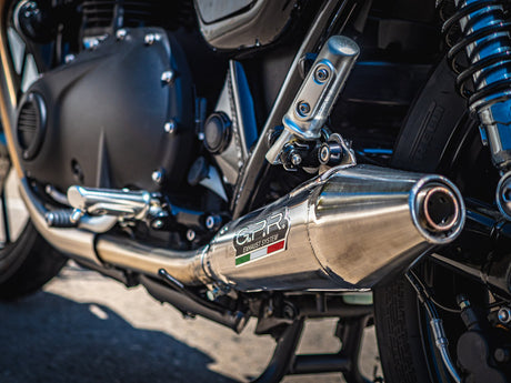 Triumph Street Twin 900 2015-2019  Exhaust GPR Double Slip-on Vintacone