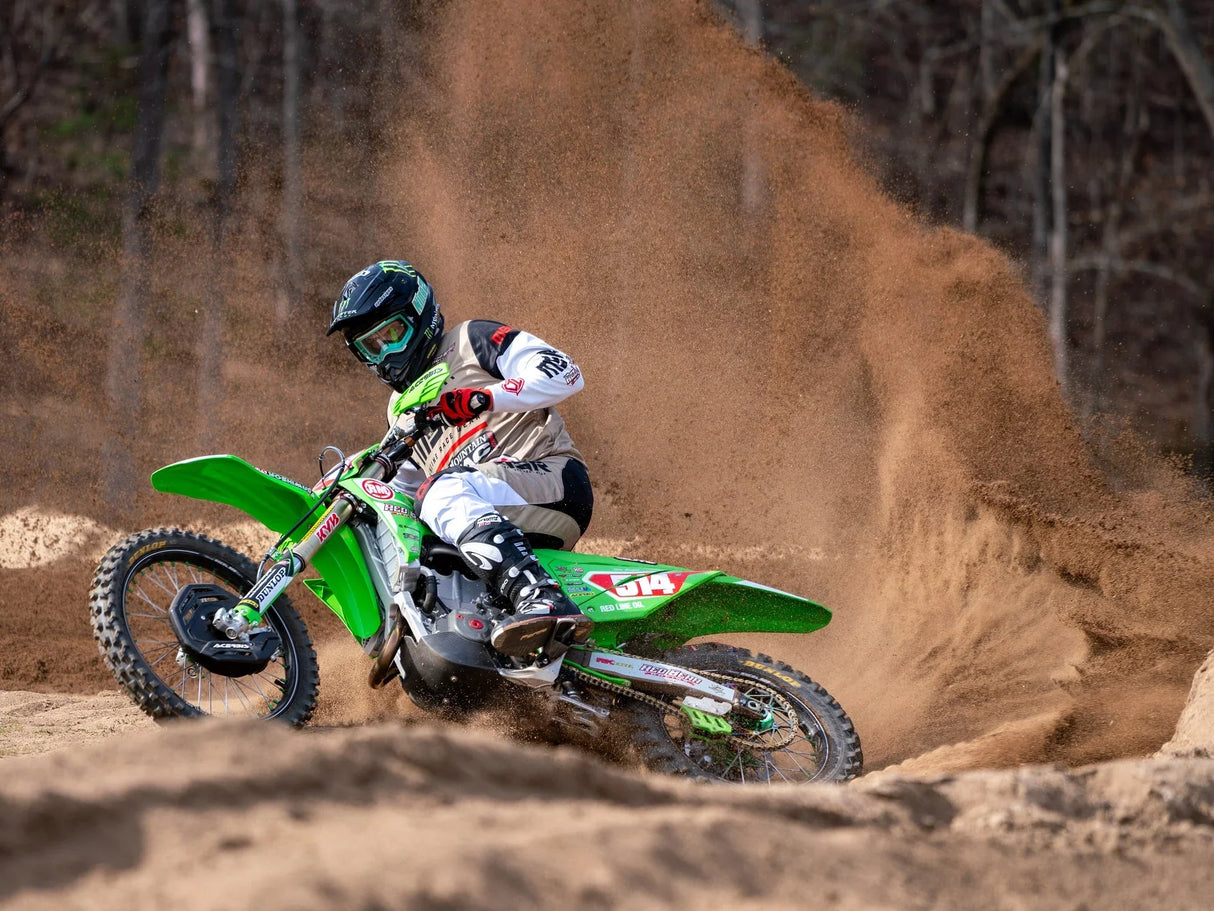 Yoshimura KX450F 2024 RS-12 STAINLESS FULL EXHAUST, W/ STAINLESS MUFFLER 244730S320