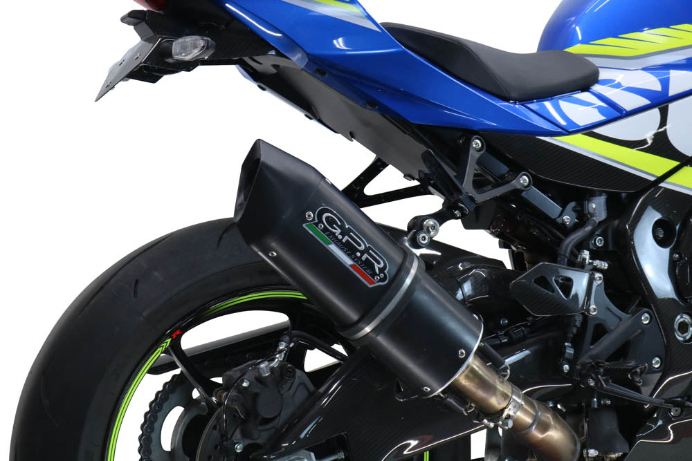Suzuki GSXR 1000 R 2017-2020 Exhaust GPR Slip-on Furore Nero