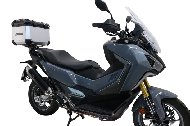 SYM ADX TG400 2024-2026 GPR Tech 35L Aluminum Top Case, Silver with Mounting Plate - photo 1