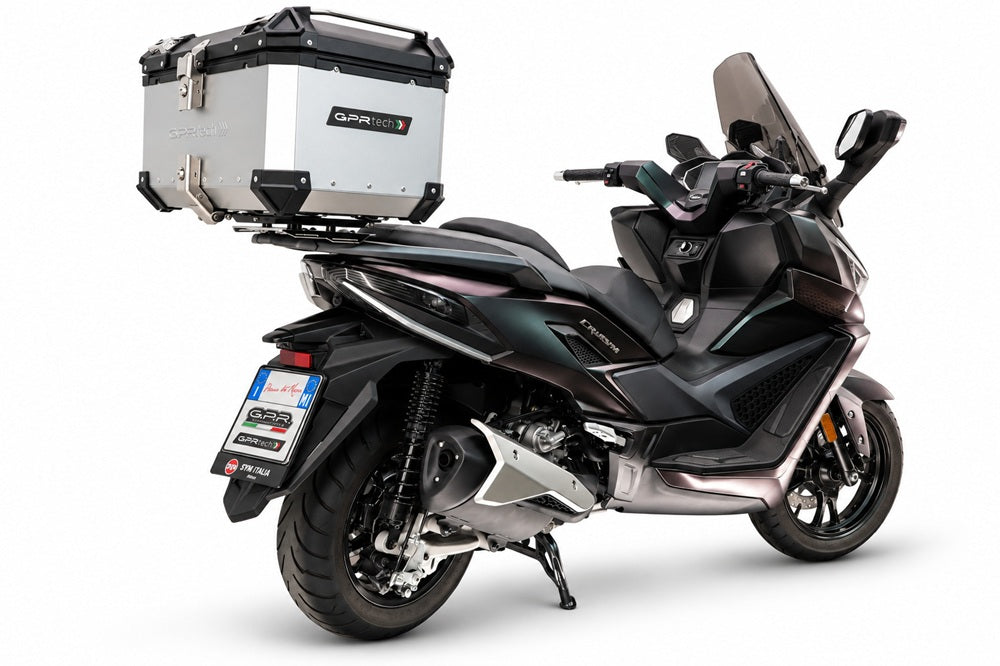 SYM Cruisym 400 2025-2027 GPR Tech 45L Aluminum Top Case, Silver with Mounting Plate - photo 3