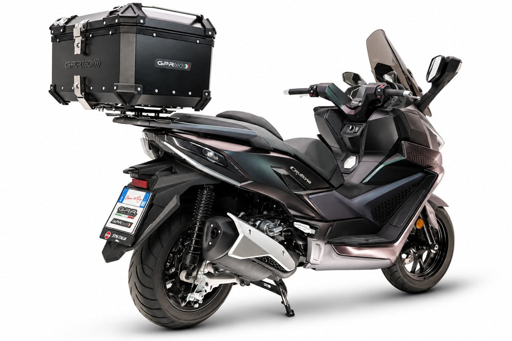 SYM Cruisym 400 2025-2027 GPR Tech 55L Aluminum Top Case, Black with Mounting Plate - photo 3