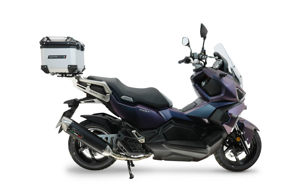 SYM ADX125 2024-2026 GPR Tech 26L Aluminum Top Case, Silver with Mounting Plate - photo 1