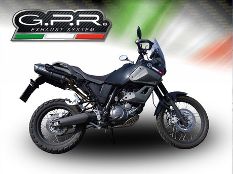 Yamaha Xt 660 Z Tenere2008-2016 Exhaust GPR Double Slip-on Furore Nero
