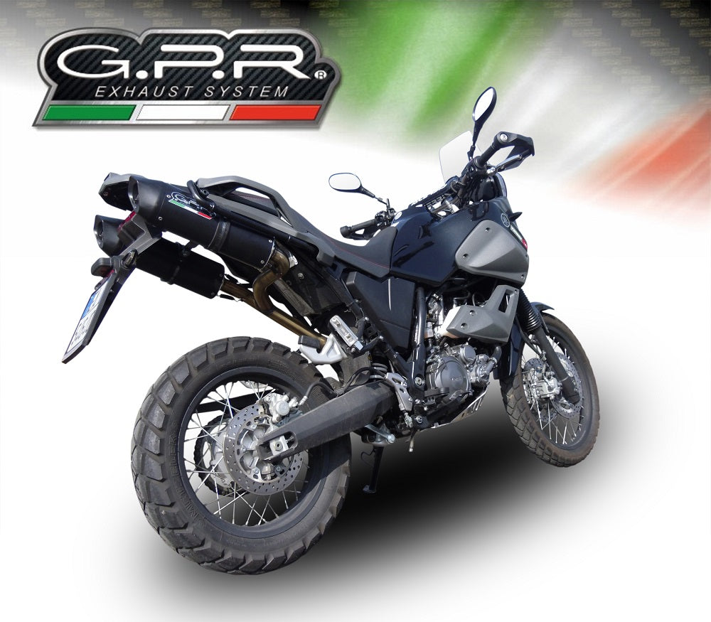 Yamaha Xt 660 Z Tenere2008-2016 Exhaust GPR Double Slip-on Furore Nero