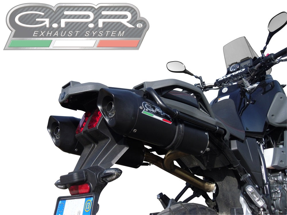 Yamaha Xt 660 Z Tenere2008-2016 Exhaust GPR Double Slip-on Furore Nero