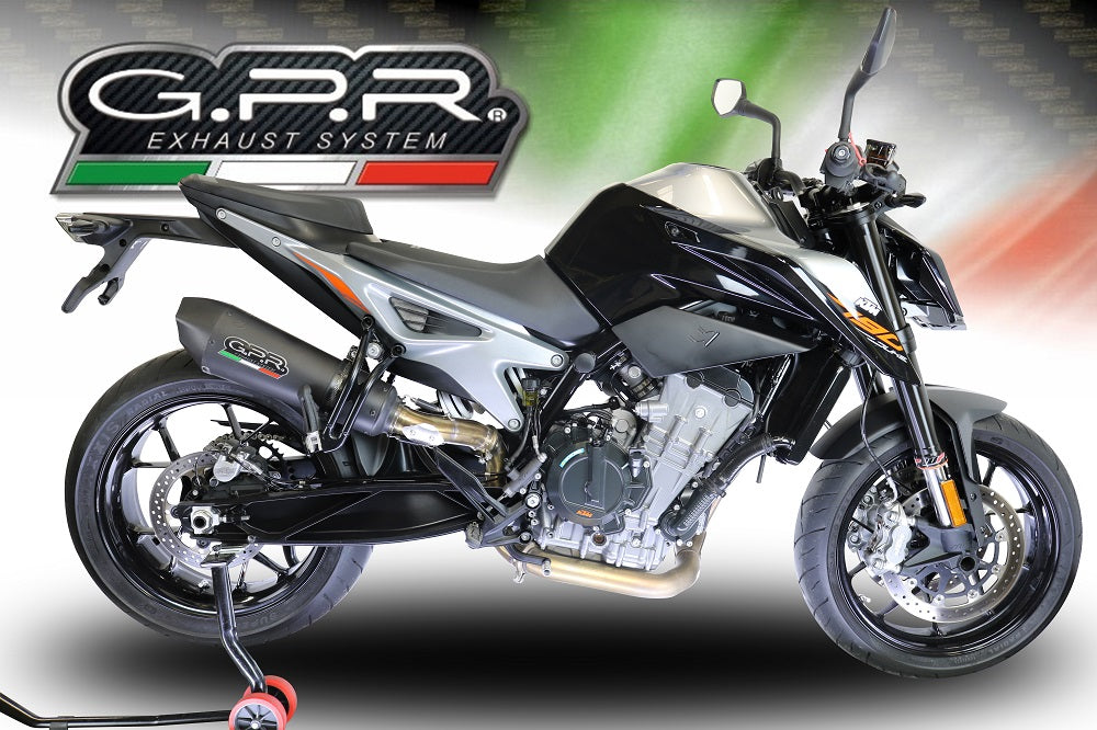 KTM 790 Duke 2017-2020 Exhaust GPR Slip-on Grand Prix Evo Black Titanium