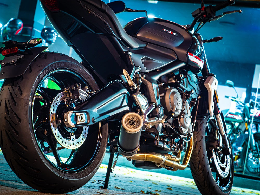 Escape completo GPR M3 negro titanio para Triumph Trident 660 2021-2024