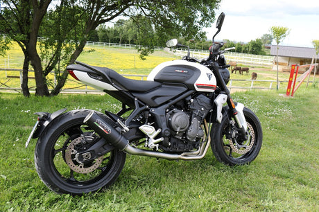Triumph Trident 660 2025-2026 Exhaust GPR Full System M3 Black Titanium High Level - photo 7